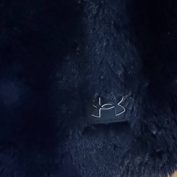 Under Armour Kids Black Faux Fur Jacket - Picture 3 of 5